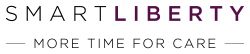 smartliberty logo baseline transparent noir violet